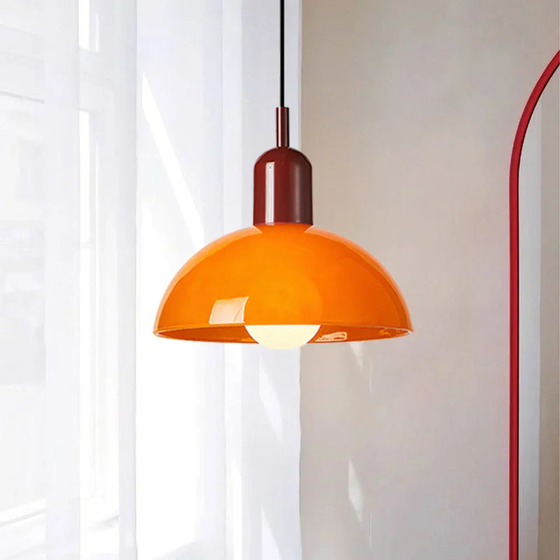 Kolorowa lampa wisząca w kształcie misy Aurora