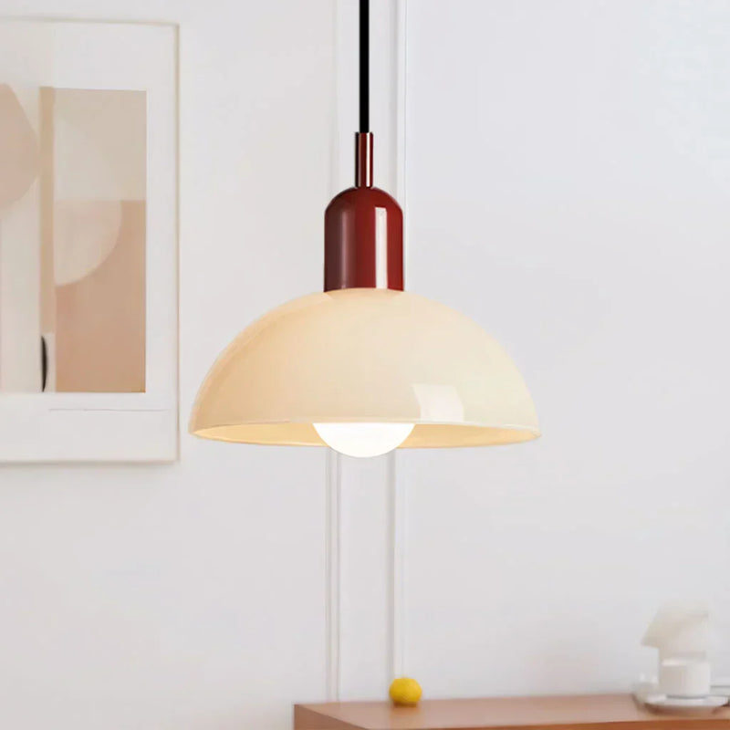 Kolorowa lampa wisząca w kształcie misy Aurora