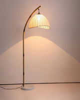 Kulturalna bambusowa lampa podłogowa Zen