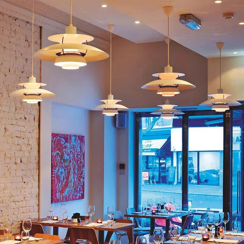 Nowoczesna lampa wisząca LED Morandi z kloszem