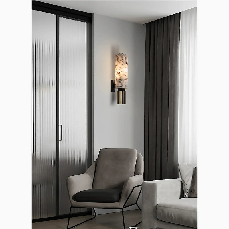 Lampa ścienna Marmeren