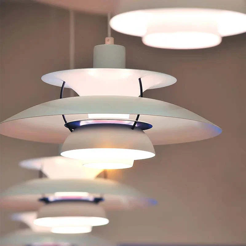 Nowoczesna lampa wisząca LED Morandi z kloszem