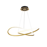 Minimalistyczna plafoniera LED Gouden Cirkel Hanglamp
