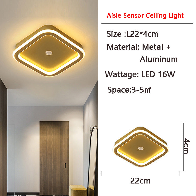 Czujnik ruchu PIR LED lampa sufitowa