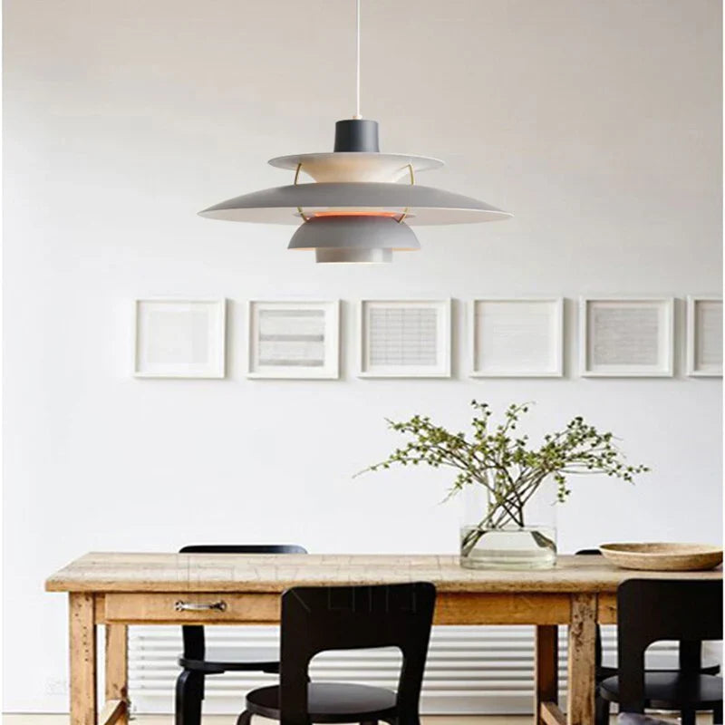 Nowoczesna lampa wisząca LED Morandi z kloszem