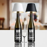 DIY ładowalna lampa stołowa w butelce wina