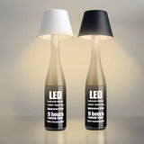 DIY ładowalna lampa stołowa w butelce wina