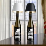 DIY ładowalna lampa stołowa w butelce wina