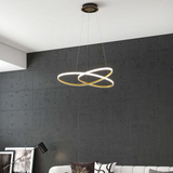 Minimalistyczna plafoniera LED Gouden Cirkel Hanglamp