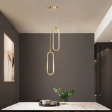 2-punktowa okrągła lampa wisząca złoty mosiądz Lampa wisząca Charmed