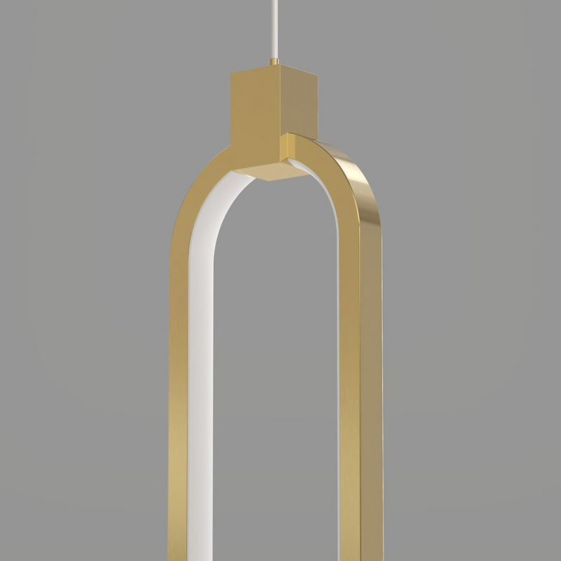 2-punktowa okrągła lampa wisząca złoty mosiądz Lampa wisząca Charmed