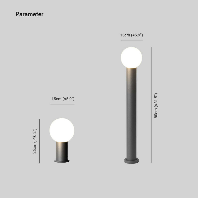Pena nowoczesna lampa zewnętrzna LED metalowa czarna ogrodowa zewnętrzna