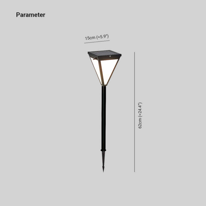 Zewnętrzna lampa LED Orr o nowoczesnym designie, metalowo-akrylowa, czarna