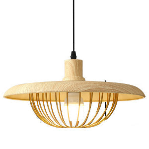 Lampy wiszące z imitacji drewna