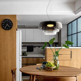 Szklana lampa sufitowa