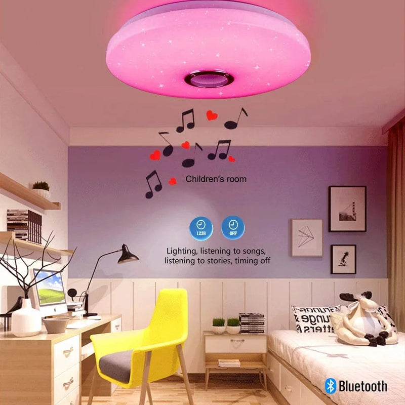 Inteligentna, nowoczesna lampa sufitowa RGB
