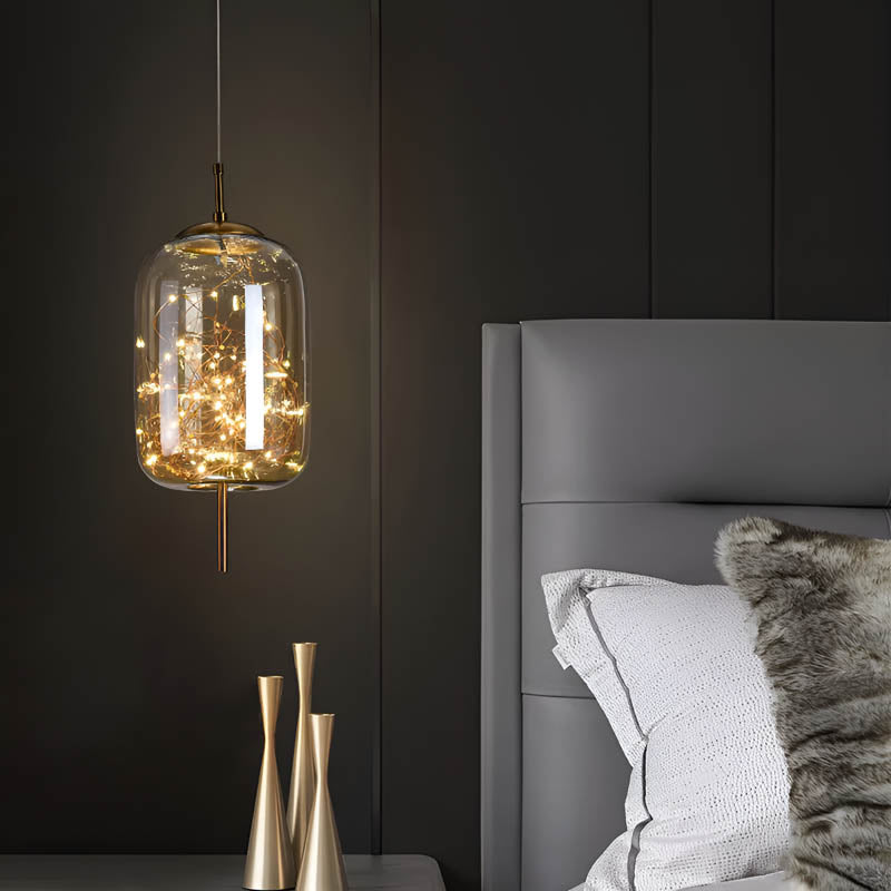 Essence | Wykwintna lampa wisząca z brązowego szkła