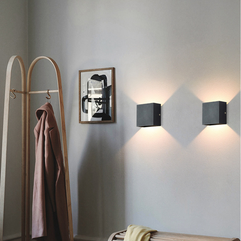 Nowoczesna aluminiowa wodoodporna lampa ścienna LED do użytku wewnętrznego