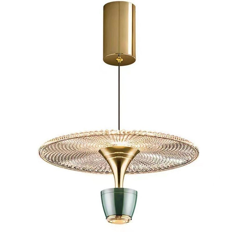 Nowoczesna lampa wisząca Led w kształcie dysku