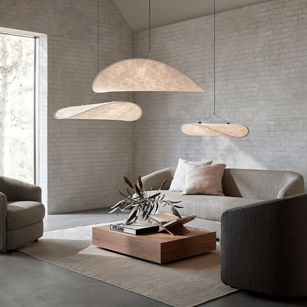 Lampa sufitowa w stylu japońskim