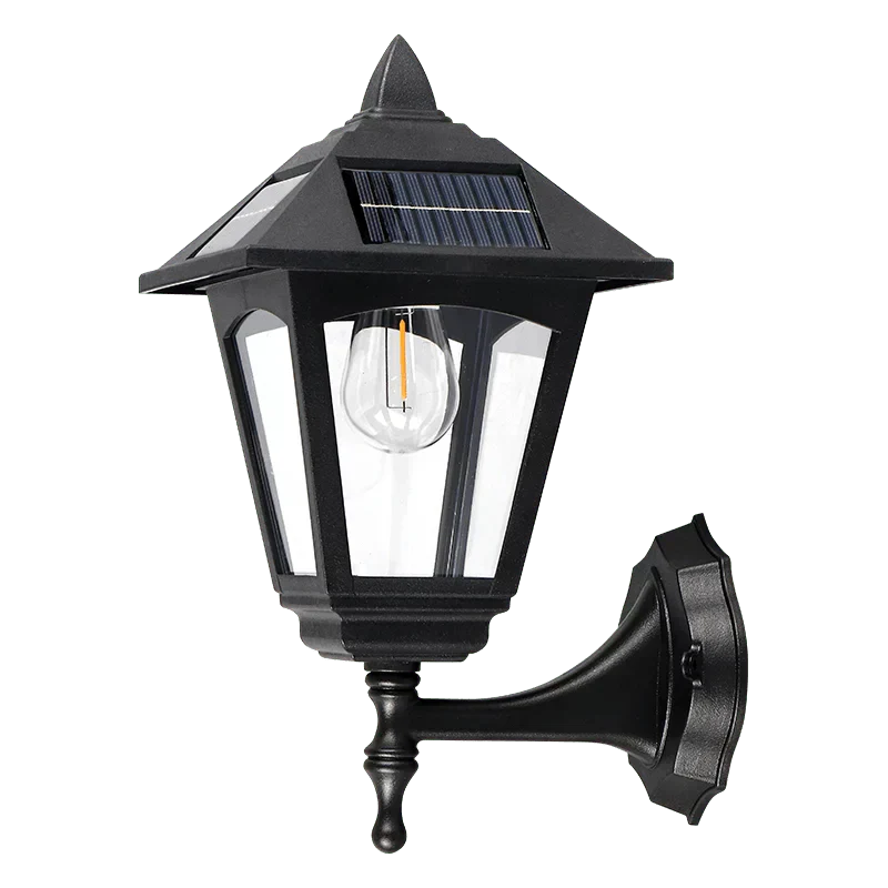 1+1 GRATIS klasyczna bezprzewodowa solarna lampa ścienna