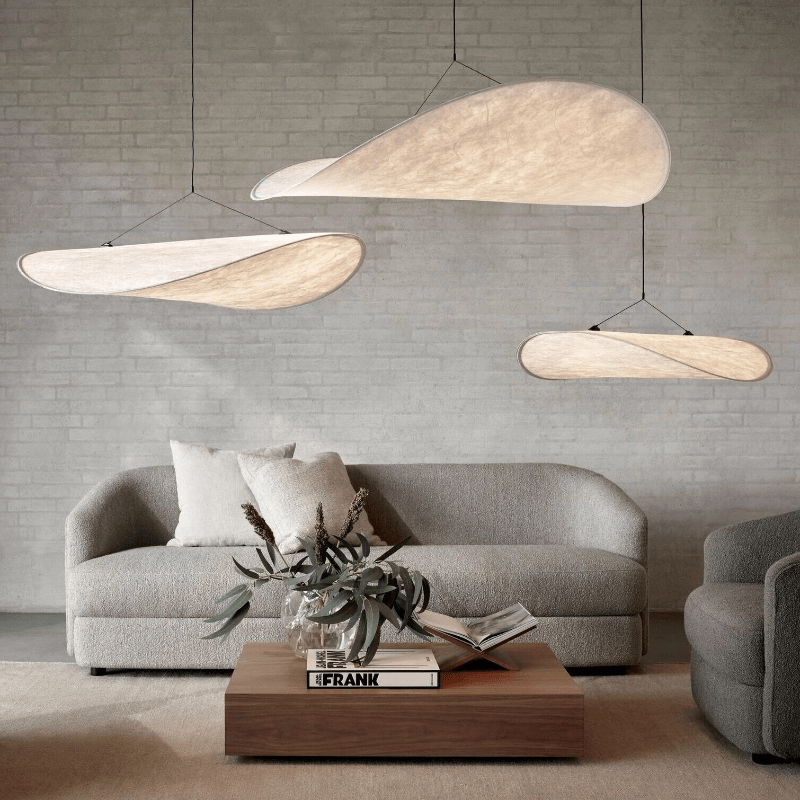 Lampa sufitowa w stylu japońskim