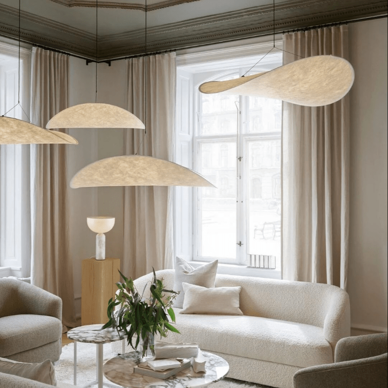 Lampa sufitowa w stylu japońskim