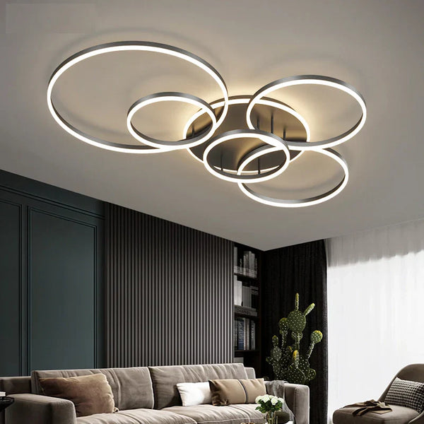 Nowoczesna czarna lampa sufitowa