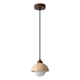 Lampa wisząca wykonana z naturalnego marmuru
