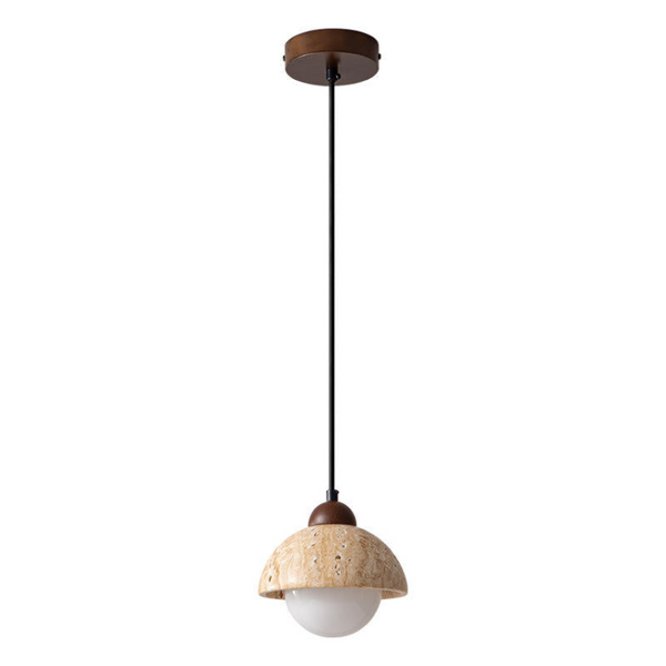 Lampa wisząca wykonana z naturalnego marmuru