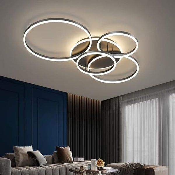 Nowoczesna czarna lampa sufitowa