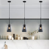 Lampy wiszące Mica Mid-Century z podwójnym szkłem