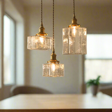 Fatima - Nowoczesna lampa wisząca retro wykonana ze szkła