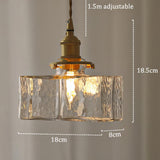 Fatima - Nowoczesna lampa wisząca retro wykonana ze szkła