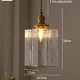 Fatima - Nowoczesna lampa wisząca retro wykonana ze szkła