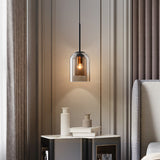 Lampy wiszące Mica Mid-Century z podwójnym szkłem