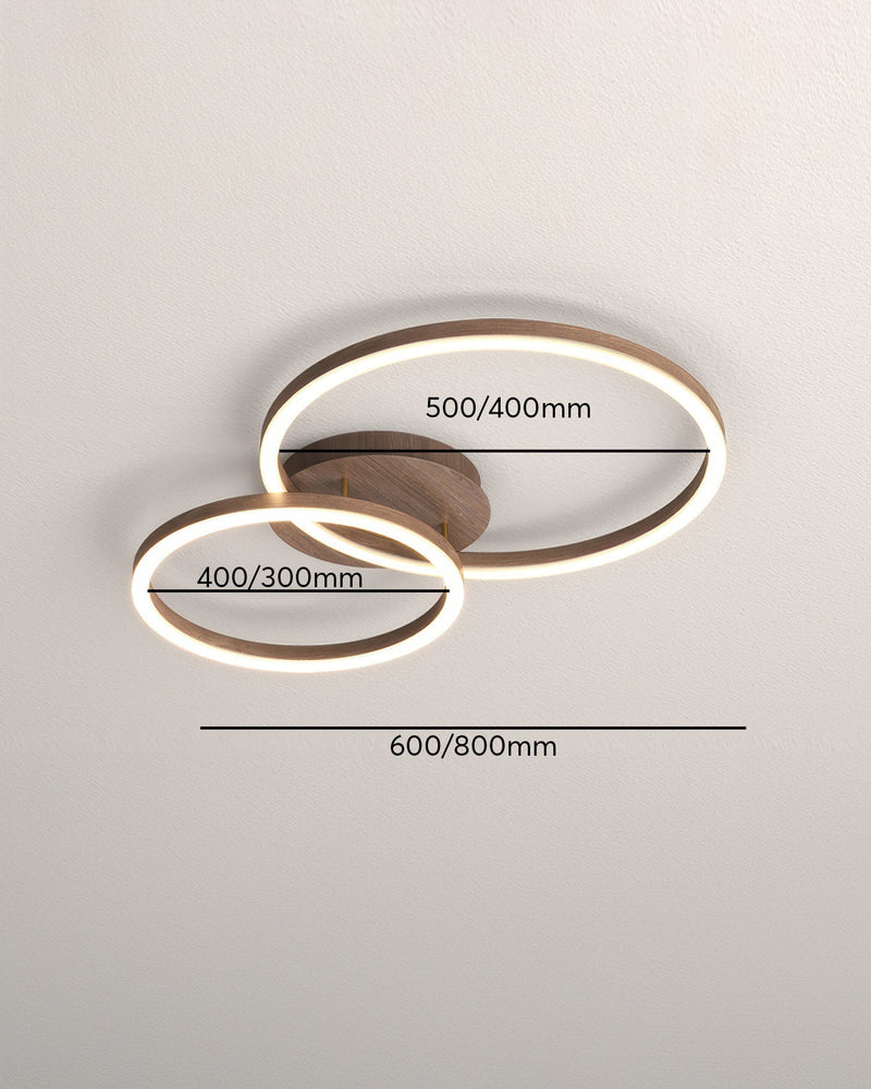 Elegancka lampa sufitowa z pierścieniem