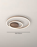 Elegancka lampa sufitowa z pierścieniem