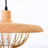 Lampy wiszące z imitacji drewna