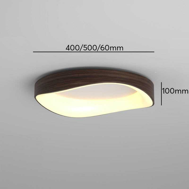 Lampa sufitowa Nordic Artistic o fakturze drewna